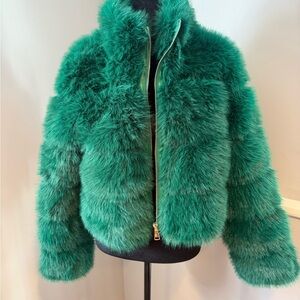 Emerald Green Teddy Jacket